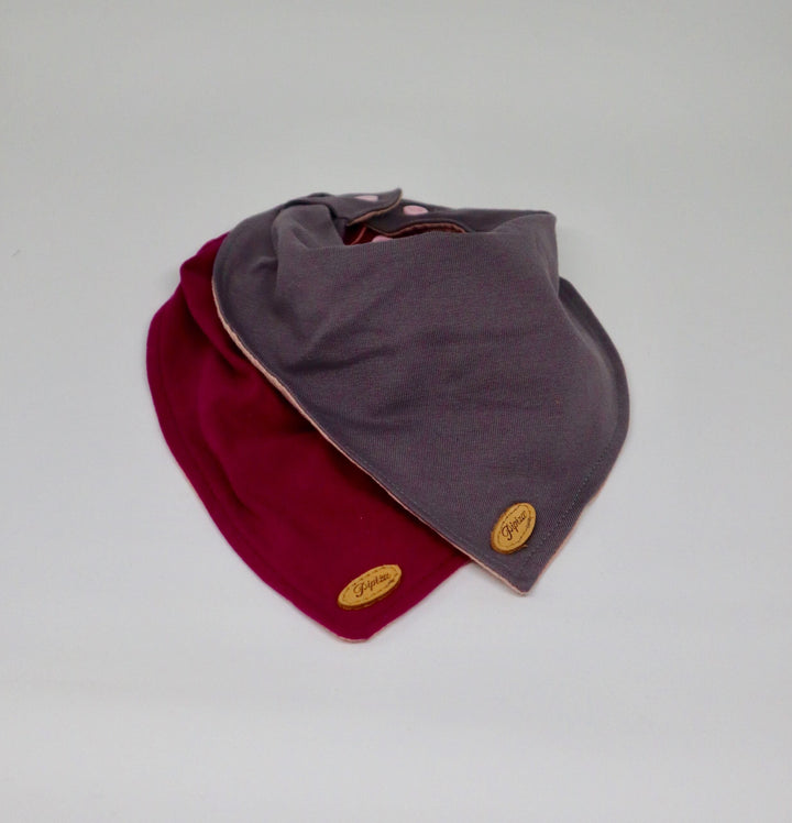 2-er Set Dreieckstücher BIO rosé