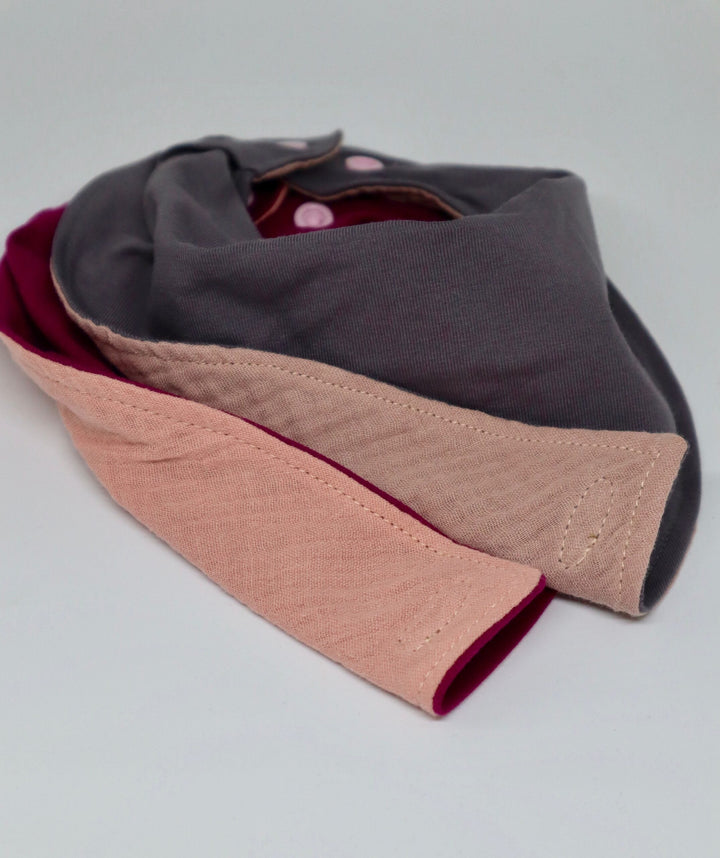 2-er Set Dreieckstücher BIO rosé